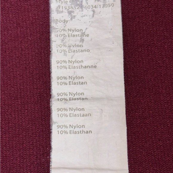 Fabletics Jacket Girl’s Large Maroon Zip Up Lightweight - Picture 3 of 8